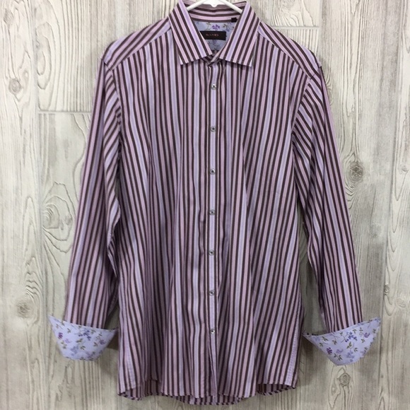 SAND COPENHAGEN Mens Striped Button Down Size 41 (16) Shirt - Picture 1 of 10